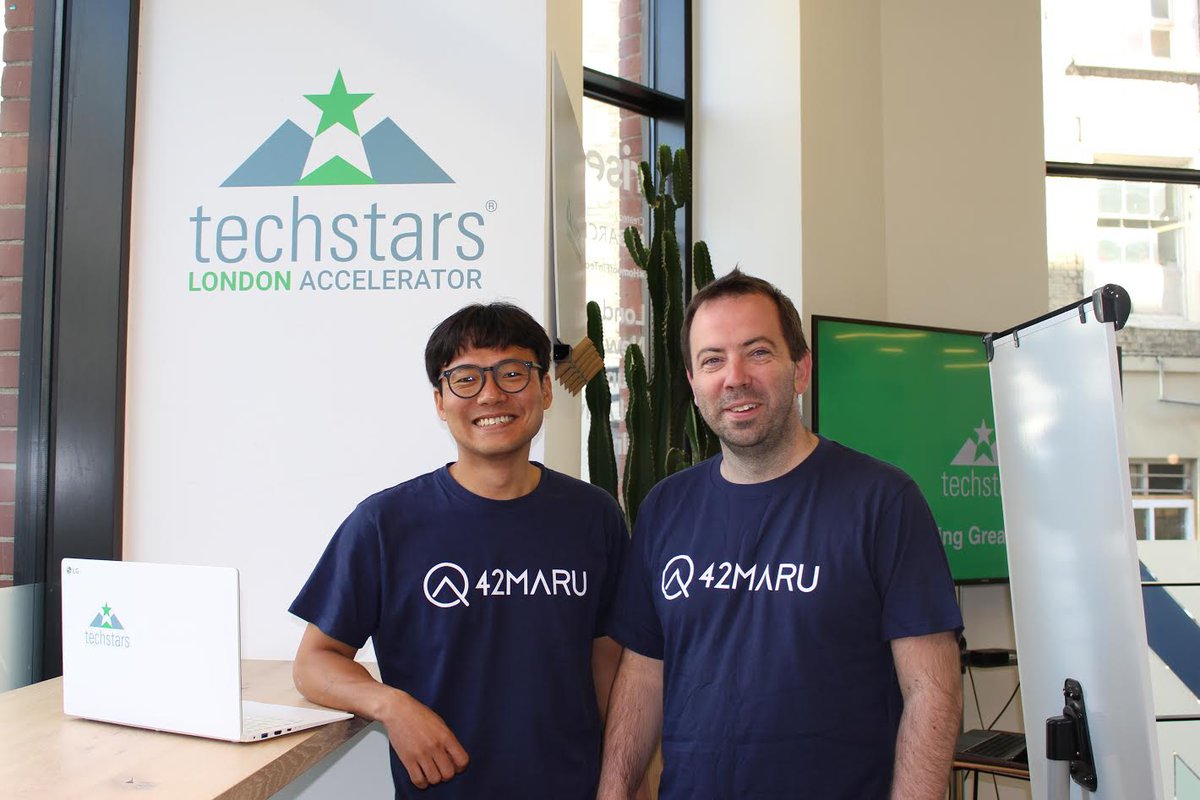 D.K. Kim with Eamonn Carey from Techstars London